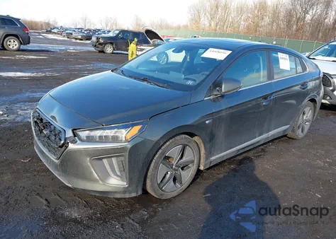 2020 Hyundai Ioniq Hybrid Sel z USA, uszkodzony, nr VIN KMHC85LC1LU242183